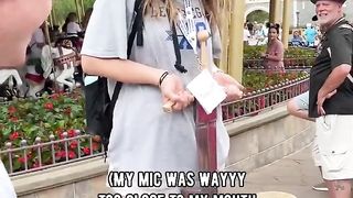 SHE PULLED THE SWORD OUT OF THE STONE RIGHT IN FRONT OF ME IN DISNEY WORLD.