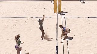 The most athletic volleyball rally you will ever see ???????????? _ SDTV Beachvolleyball.