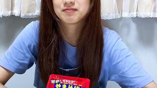 Mukbang cewek jepang makan Samyang =PANAS