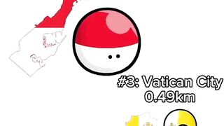 The 4 smallest countries