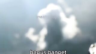 Gunung meletus terekam wisatawan