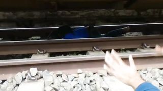 train on woman