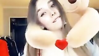 The teddy bear is beautiful