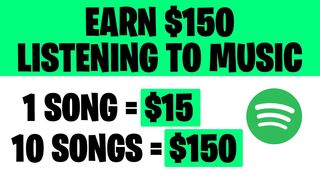 Earn $150 Per Day Listening To Music On SPOTIFY FREE (Make Money Listening To Music On Spotify 2023)