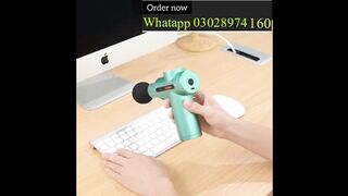 Electric Massage Gun TYPE-C Charge Portable Percussion Fascia Massager Body Deep Tissue Muscle Relax Pain Relief Fitness Shaping
