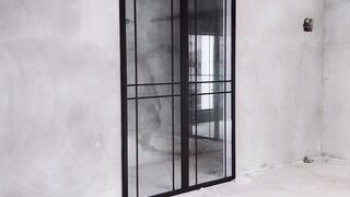 Install alumunium sleding door