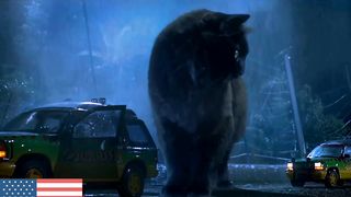 Super Video.Jurassic Park but with a Cat