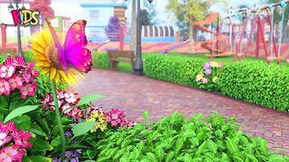 Beautiful cartoon for kids monster tree