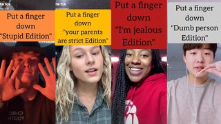Put A Finger Down Challenge ???????? - Tiktok Compilation