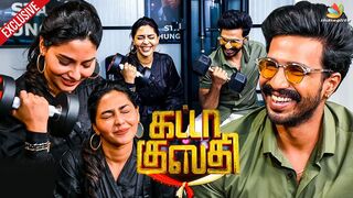 Interview நடுவில் Workout செய்த Vishnu Vishal & Aishwarya Lekshmi | Gatta Kusthi, Poonguzhali PS1