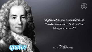 Inspirational sayings from Voltaire on achieving success