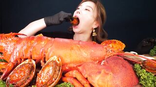 Mukbang ASMR] Giant Lobster???? Spicy SeafoodBoil Abalone+Scallop Eatingshow Realsound Ssoyoung