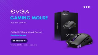 905-W1-12BK-KR EVGA X12 Black Wired Optical Gaming Mouse | Airtel Wireless Inc.