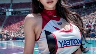  [4K] ai art Girls playing basketball beautiful game Ai LookBook