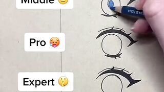 how to draw girl eyes
