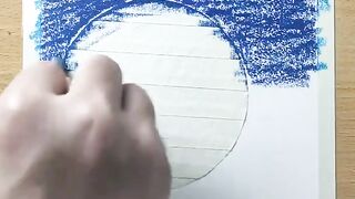 Drawing with oil pastel