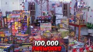 Blowing up a House with 100,000 Fireworks