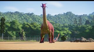 Jurassic World Evolution - IRONMAN Giganotosaurus, SPIDERMAN T-REX, Ultimasaurus Fight!