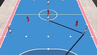 Futsal tactics “anti press”