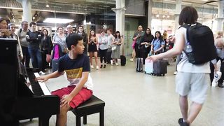 Bohemian Rhapsody Interrupted by Bernie Lookalike Shocked Crowd! Cole Lam 12 Years Old
