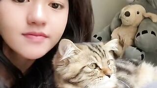 Beautiful cat (girl)