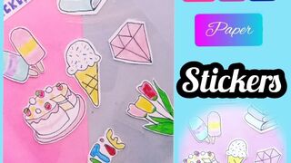 DIY stickers /homemade cute stickers/how to make stickers/easy homemade stickers