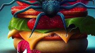 Superheroes but Burger ???? All Character