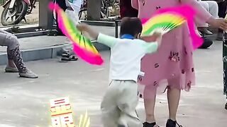 Cute Baby Twisting Yangko