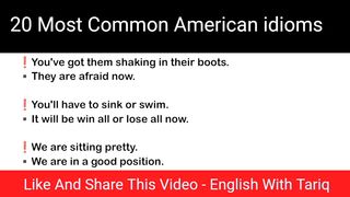 20 Most Common American Idioms