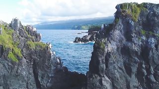 beautiful view of the blue sea from above