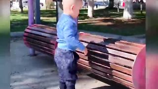 Funny moments when dad takes care of children