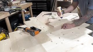 Building a Stunning Herringbone Pattern Dining Room Table | DIY Furniture