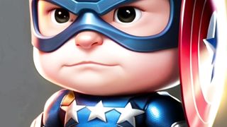 Captain america cute version