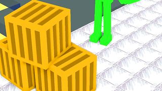 MUSCLE RUN 2 CHALLENGE with Garten of BanBan - Minecraft Animation #shorts