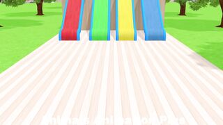4 Giant Duck Cartoon,Tiger,Cow,rabbit,Gorilla,Hamsters,Dog,Cat Wild Animals Crossing Fountain 2023