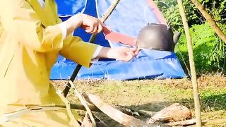 Cake camping. Real or fake