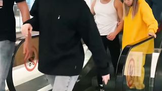 Invisible rope prank