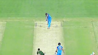 Rauf taking wicket