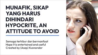 HYPOCRITE, AN ATTITUDE TO AVOID