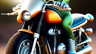 motorcycle version of the frog animal