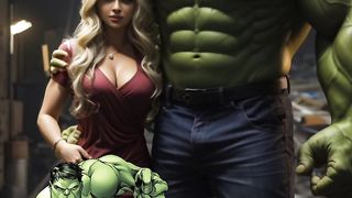 Marvel Avengers with wife