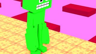 SUPERHERO RUN 3 CHALLENGE - Garten of BanBan Minecraft Animation #shorts