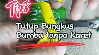 Tips Tutup Bungkus Bumbu Simpel Tanpa Karet 2023 (Tips for Wrapping Simple Spices Without a Rubber Cover)