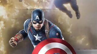 Captain America great action #marvel #avengers #captainamerica
