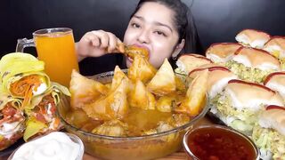 VIRAL EGG SANDWICH, SPICY CHICKEN CURRY WITH SAMOSA, CHICKEN SCHEZWAN ROLLS | INDIAN EATING SHOW