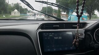 Drive in rain