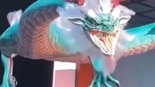 Amazing The Dragon Relic is Alive 3D Digital Billboard