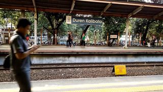 At the station