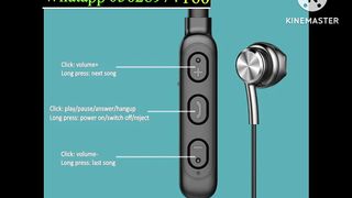 Wireless Bluetooth-compatible 5.1 Headphones Stereo Noise Cancelling Neckband Headset Sports With Microphone 4 | 391 Sold