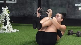 female crossfit workout